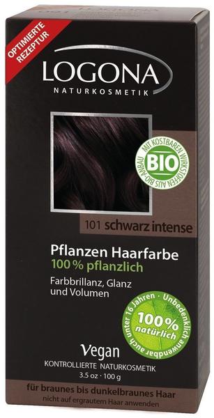 Logona Pflanzen-Haarfarbe-Pulver schwarz intense (100g)