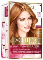 L'Or&eacute;al Paris Excellence Creme Haarfarbe Farbton 7.43 Blonde Copper 1 St.,