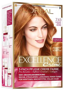 L'Oréal Excellence Crème 7.43 kupfer gold blond