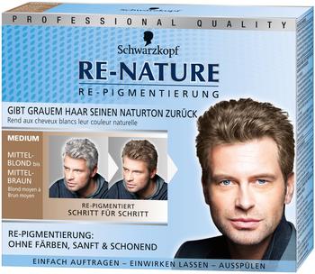 Schwarzkopf RE-NATURE Re-Pigmentierung Men Medium Mittelblond bis Mittelbraun