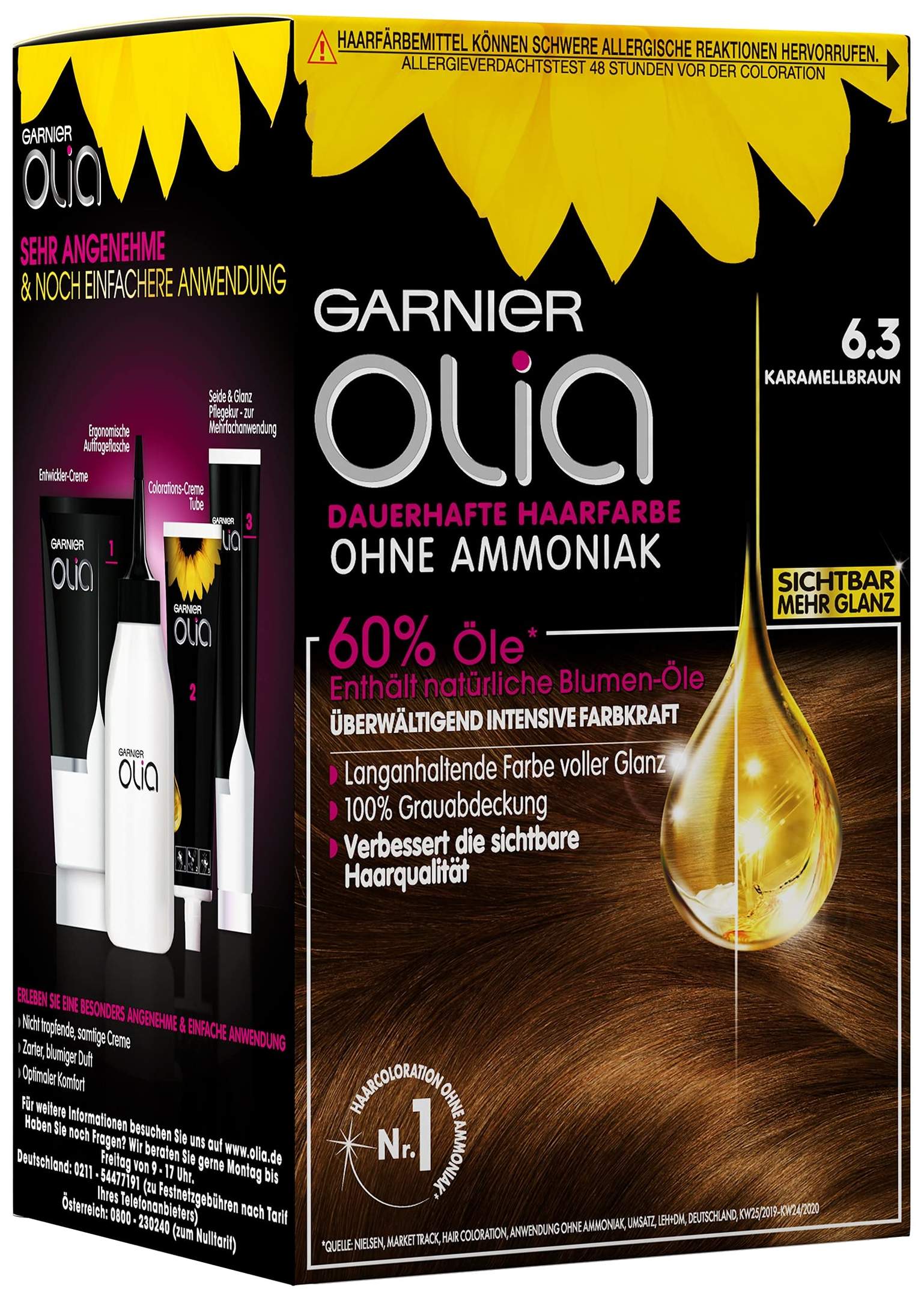 Garnier Olia 6.3 Karamellbraun Test Testbericht.de-Note: 70/100 vom  (Oktober 2023)