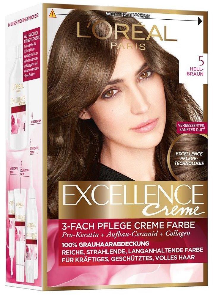 Loreal L'Oréal Excellence Crème 5 Hell-Braun Test TOP Angebote ab 5,95 €  (September 2023)