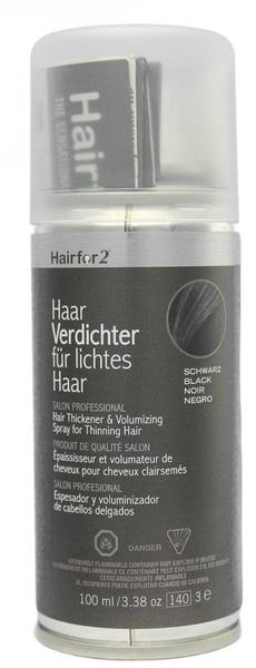 Hairfor2 HaarVerdichter für lichtes Haar - Schwarz (100ml)