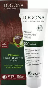 Logona Pflanzen Haarfarbe Creme 220 weinrot (150ml)