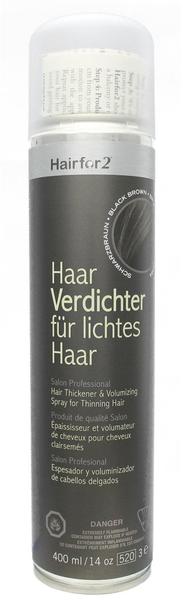 Hairfor2 HaarVerdichter für lichtes Haar - Schwarzbraun (400ml)