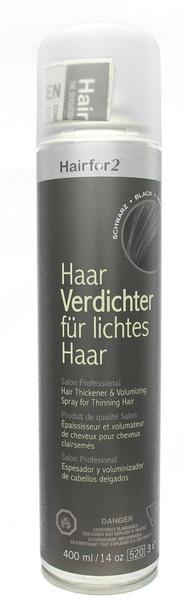 Hairfor2 HaarVerdichter für lichtes Haar - Schwarz (400ml)
