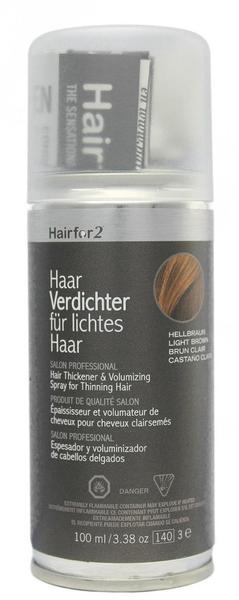 Hairfor2 HaarVerdichter für lichtes Haar - hellbraun (100ml)