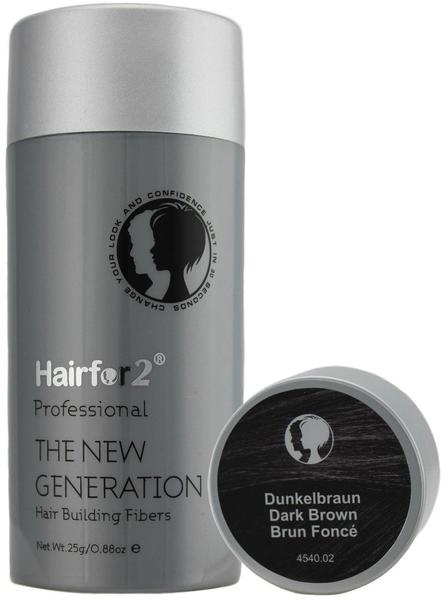HairFor2 Hair Building Fibers Dark Brown 25 g)