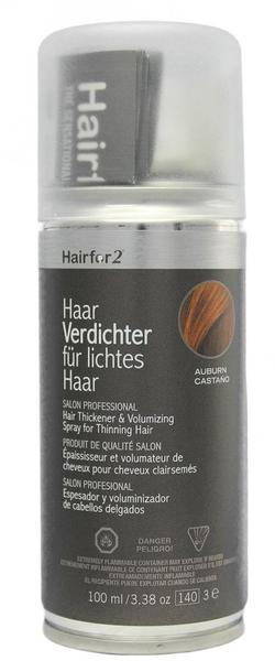 Hairfor2 HaarVerdichter für lichtes Haar - Kastanienbraun (100ml)