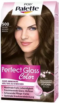 Schwarzkopf Poly Palette Perfect Gloss Color T&ouml;nung 500 Sahne Mokka Braun