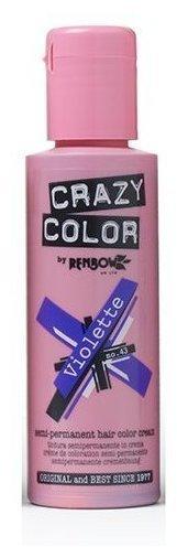 Crazy Color Semi-Permanent Hair Color Cream - Violette (100 ml)