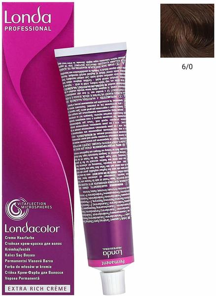 LONDA Professional Londacolor Permanente Haarfarbe 6/0 dunkelblond 60 ml