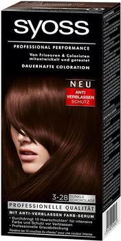 Syoss Coloration 3-28 Dunkle Schokolade, 3er Pack (3 x 115 ml)
