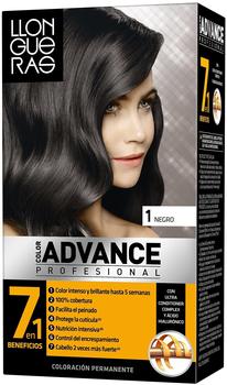LLONGUERAS COLOR ADVANCE hair colour 1-natural black