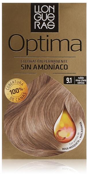 LLONGUERAS - LLONGUERAS OPTIMA hair colour 9.1-very light blond cendre