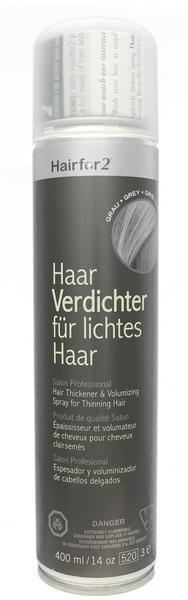 Hairfor2 HaarVerdichter für lichtes Haar - grau (400ml)