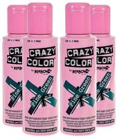 Crazy Color Semi-Permanent Hair Color Cream - Pine Green (100 ml)