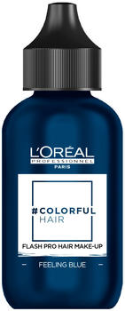 Loreal #Colorfulhair Flash Pro Hair Make-Up - Feeling Blue (60 ml)