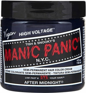 Manic Panic Semi-Permanent Hair Color Cream - After Midnight Blue (118ml)