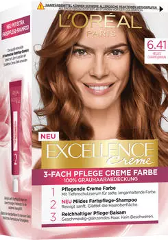 L'Or&eacute;al Excellence Cr&egrave;me 6.41 helles Karamell-Braun