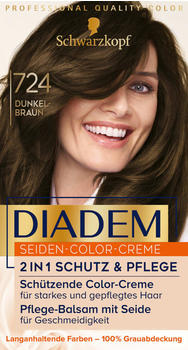 Schwarzkopf Diadem Seiden-Color-Creme 724 Dunkelbraun