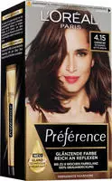 L'Or&eacute;al Paris Pr&eacute;f&eacute;rence Haarfarbe Farbton 4.15 Intense Deep Brown 1 St.,