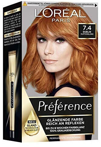 L'Oréal Paris Préférence Haarfarbe 7.4 Dublin
