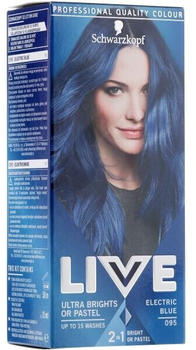 Schwarzkopf Live Ultra Brights or Pastel Semi-Permanent Hair Dye 095 Electric Blue