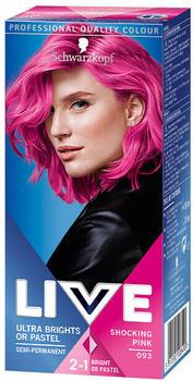 Schwarzkopf Live Ultra Brights or Pastel Semi-Permanent Hair Dye 093 Shocking Pink