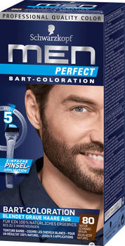 Schwarzkopf Men Perfect Bart-Coloration 80 Natur Schwarzbraun