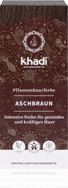 Khadi Pflanzenhaarfarbe Aschbraun (100g)