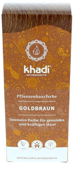 Khadi Pflanzenhaarfarbe goldbraun (100g)