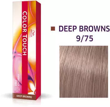 Wella Color Touch Basislinie Deep Browns 9/75 Lichtblond Braun Mahagoni (60 ml)