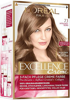 L'Oréal Excellence Crème 7.1 Mittleres Asch-Blond