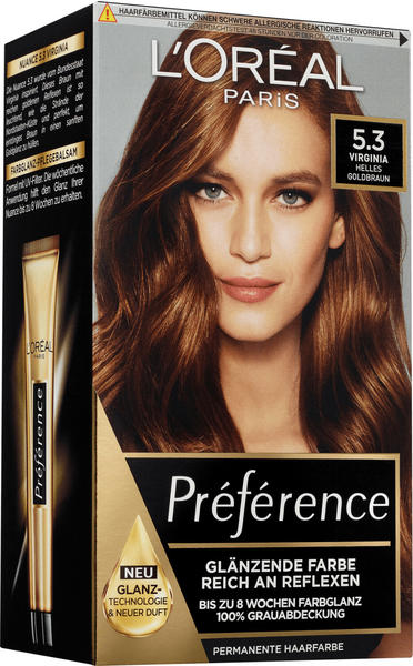 L'Oréal Paris Préférence Haarfarbe 5.3 Virginia