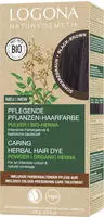 Logona Pflanzenhaarfarbe Pulver Schwarzbraun Bio 100 g