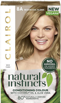 Clairol Natural Instincts Semi-Permanent Vegan Hair Dye 177ml 8A Medium Cool Blonde