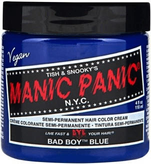 Manic Panic Semi-Permanent Hair Color Cream - Bad Boy Blue (118ml)