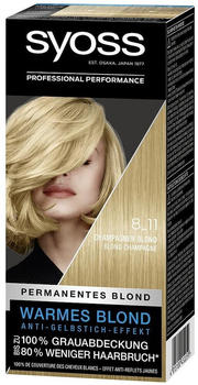 syoss Classic Permanente Coloration 8-11 Champagner Blond
