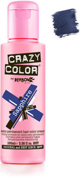 Crazy Color Semi-Permanent Hair Color Cream (100 ml) Sapphire