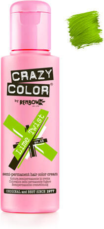 Crazy Color Semi-Permanent Hair Color Cream (100 ml) Lime Twist