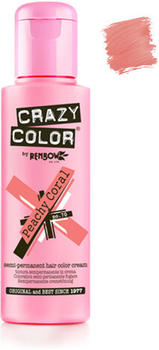 Crazy Color Semi-Permanent Hair Color Cream (100 ml) Peachy Coral