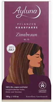 Ayluna Pflanzenhaarfarbe zimtbraun (100g)