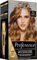 L'Or&eacute;al Paris Pr&eacute;f&eacute;rence Haarfarbe Farbton 7.3 Golden Blonde 1 St., Grundpreis: