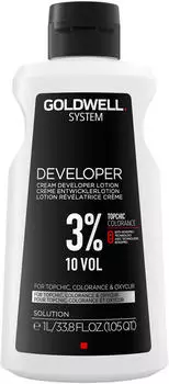 Goldwell System Developer Lotion 3% 10 Vol (1000ml) Goldwell System Developer Lotion 3% 10 Vol (1000ml)