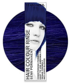 Stargazer Hair Colour Rinse Semi-Permanent Ultra Blue (70ml)