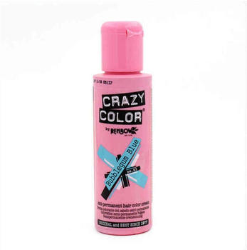 Crazy Color Semi-Permanent Hair Color Cream - Bubblegum Blue (100 ml)