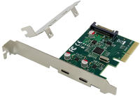 Conceptronic EMRICK 2-Port USB 3.2 Gen 2 Typ-C PCI-Express-Karte Multimedia-Technik