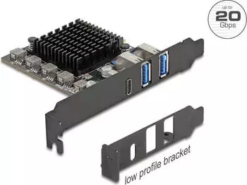 DeLock PCIe USB 3.2 Gen 2x2 + USB 3.2 Gen2 (90891)