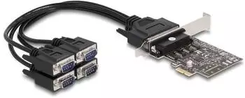 DeLock PCI Express Karte 4x Seriell RS-232 (66324)